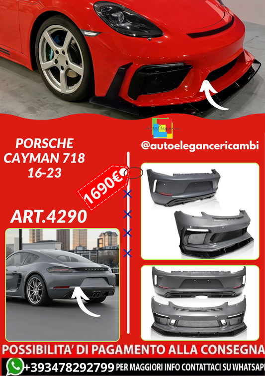 ART.4290 BODY KIT SPORT LOOK fits PORSCHE CAYMAN 718 16-23