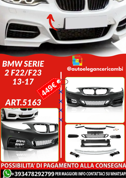 ART.5163 PARAURTI ANTERIORI BMW SERIE 2 F22/F23 13-17