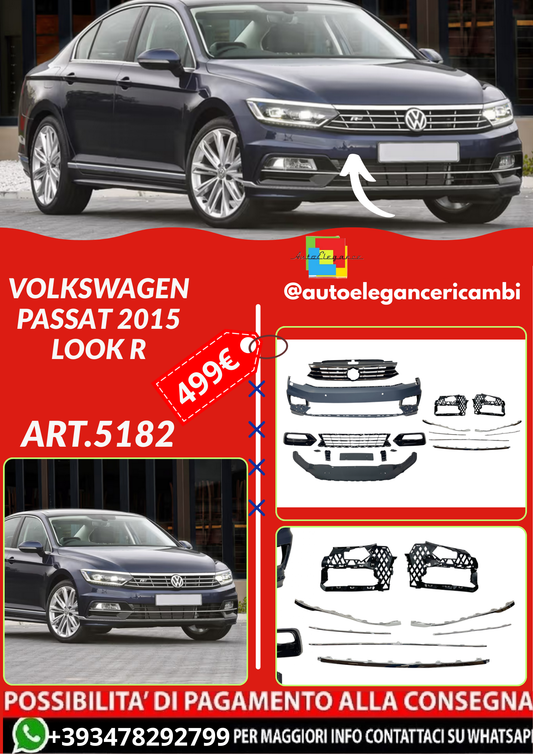 ART.5182 PARAURTI ANTERIORI Volkswagen Passat 2015 Look R