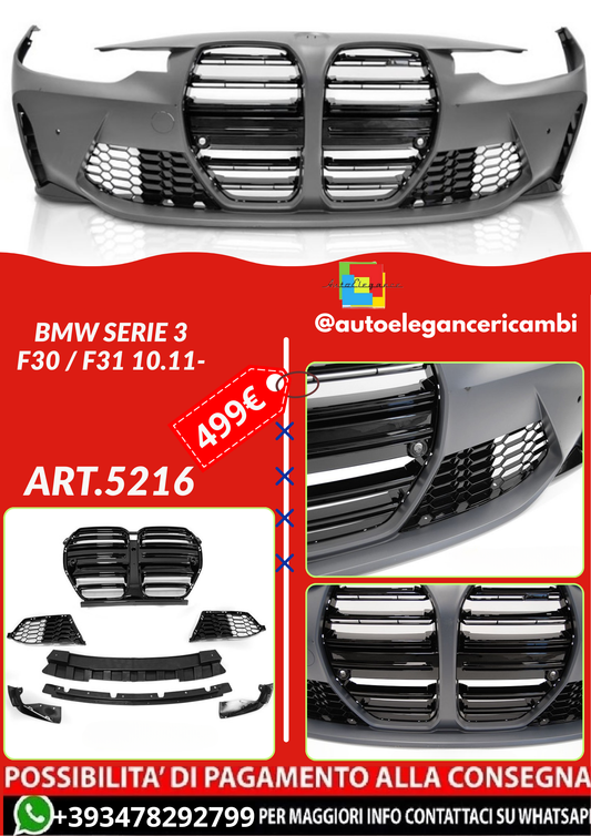 ART.5216 PARAURTI ANTERIORI  BMW SERIE 3 F30 / F31 10.11-