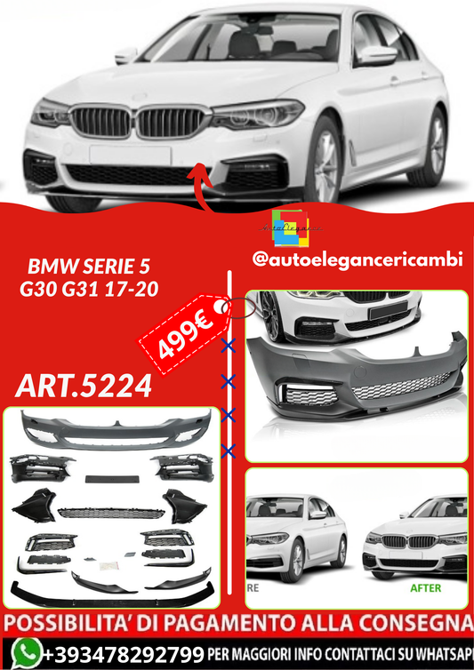 ART.5224 PARAURTI ANTERIORI BMW SERIE 5 G30 G31 17-20