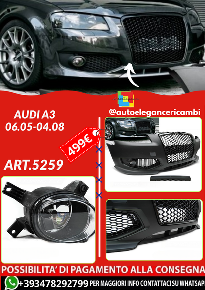 ART.5259 PARAURTI ANTERIORI AUDI A3 06.05-04.08