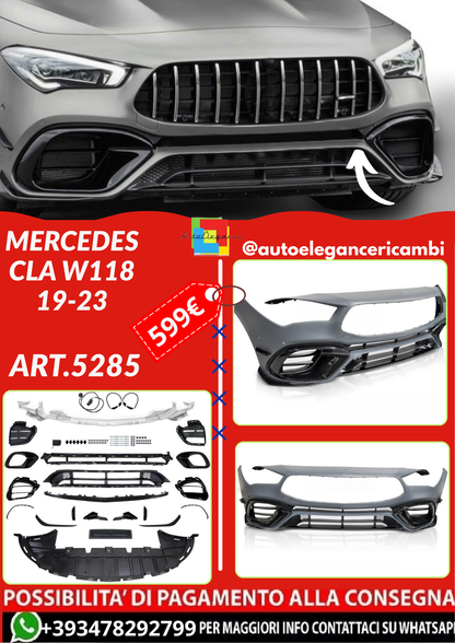 ART.5285 PARAURTI ANTERIORI MERCEDES CLA W118 19-23