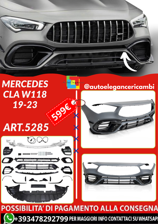 ART.5285 PARAURTI ANTERIORI MERCEDES CLA W118 19-23