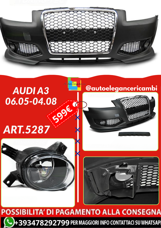 ART.5287   PARAURTI ANTERIORI  AUDI A3 06.05-04.08