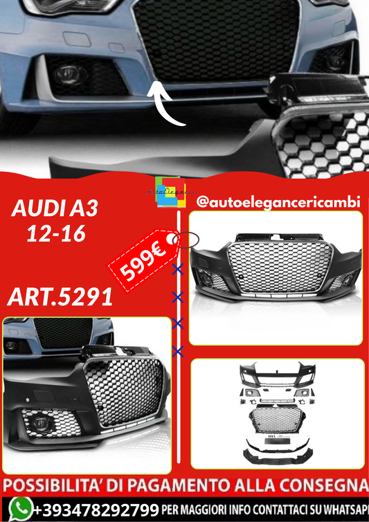 ART.5291  PARAURTI  ANTERIORI  AUDI A3 12-16