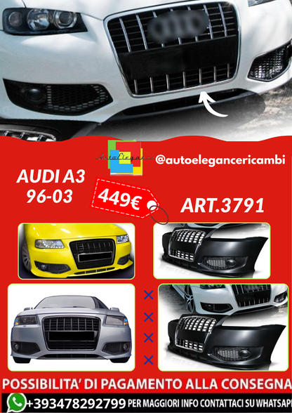 ART.3791 PARAURTI ANTERIORI  AUDI A3 96-03