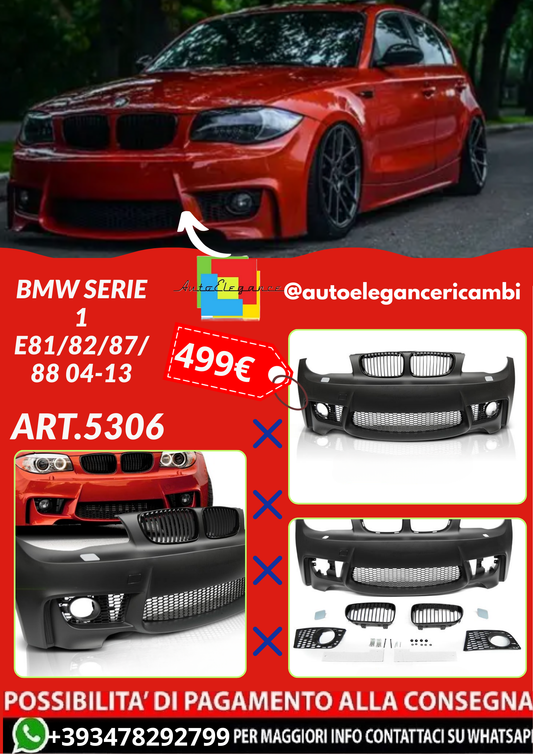 ART.5306 PARAURTI ANTERIORI BMW SERIE 1 E81/82/87/88 04-13