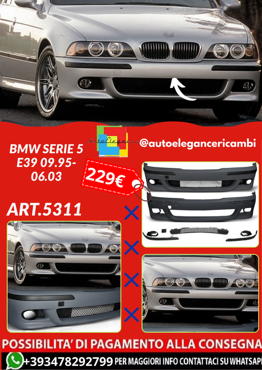 ART.5311 PARAURTI ANTERIORI BMW SERIE 5 E39 09.95-06.03