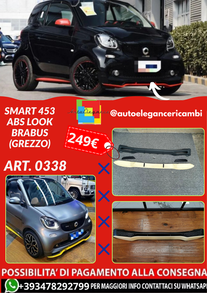 ART. 0338 SOTTO PARAURTI SMART 453 ABS LOOK BRABUS (GREZZO)