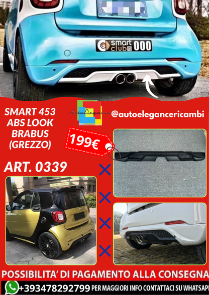 ART. 0339 DIFFUSORE SMART 453 ABS LOOK BRABUS (GREZZO)