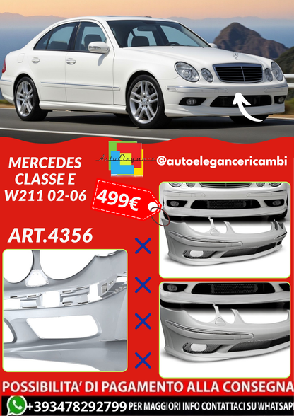 ART.4356 PARAURTI ANTERIORI MERCEDES CLASSE E W211 02-06