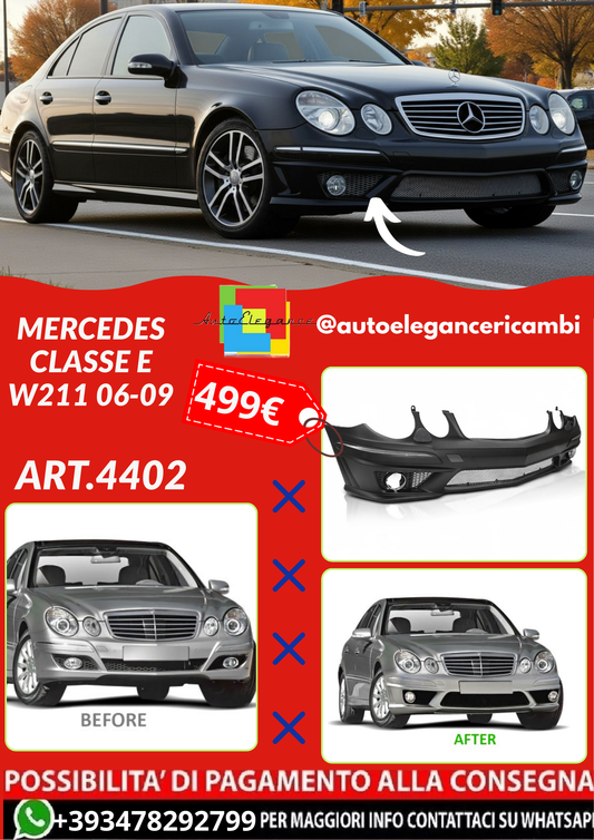 ART.4402 PARAURTI ANTERIORI  MERCEDES CLASSE E W211 06-09