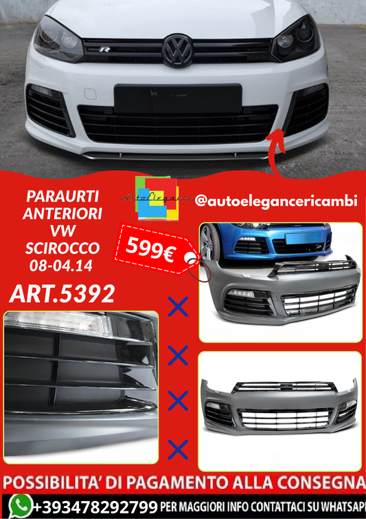ART.5392  PARAURTI ANTERIORI VW SCIROCCO 08-04.14