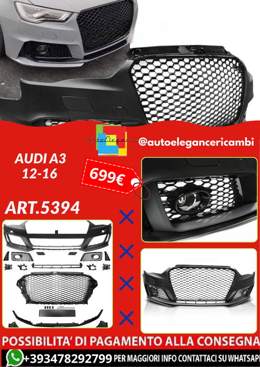 ART.5394 PARAURTI ANTERIORI  AUDI A3 12-16