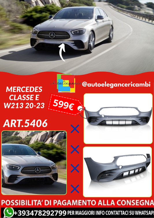 ART.5406 PARAURTI ANTERIORI MERCEDES CLASSE E W213 20-23