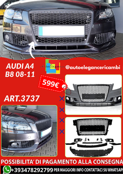 ART.3737 PARAURTI ANTERIORI AUDI A4 B8 08-11