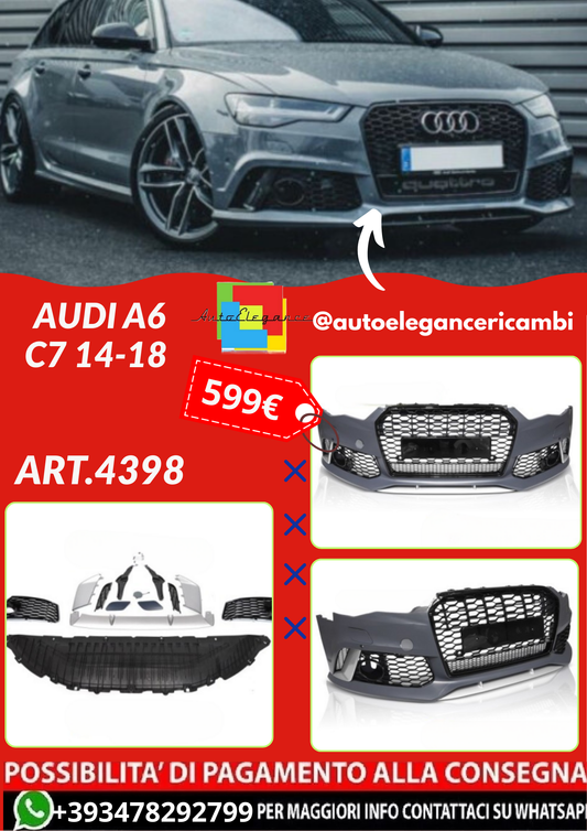 ART.4398 PARAURTI ANTERIORI AUDI A6 C7 14-18