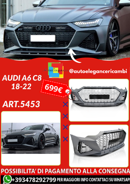 ART.5453 PARAURTI  ANTERIORI AUDI A6 C8 18-22