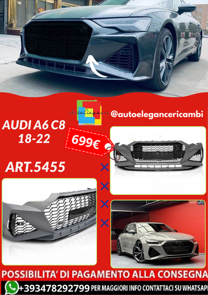 ART.5455 PARAURTI  ANTERIORI AUDI A6 C8 18-22