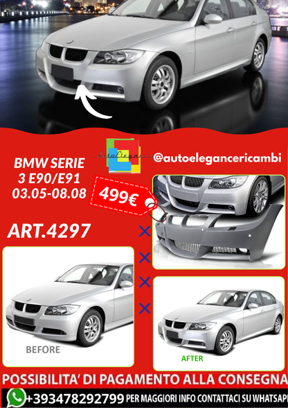 ART.4297 PARAURTI  ANTERIORI  BMW SERIE 3 E90/E91 03.05-08.08