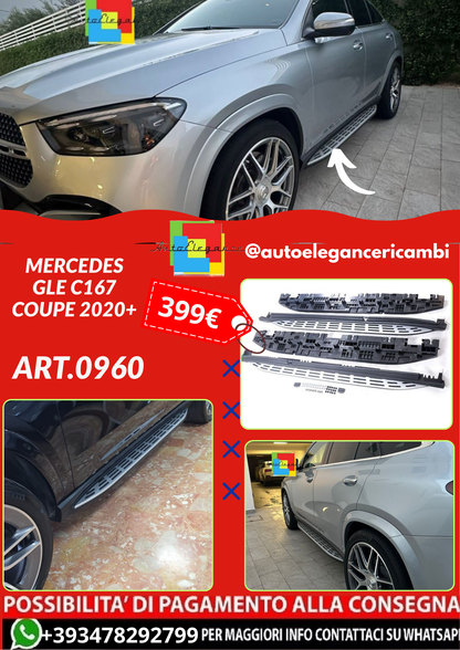 ART.0960  PEDANE MERCEDES GLE C167 COUPE 2020+ SATINATE