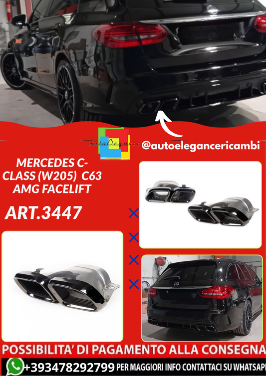 ART.3447 Terminali di Mercedes Classe C (W205) C63 Facelift AMG