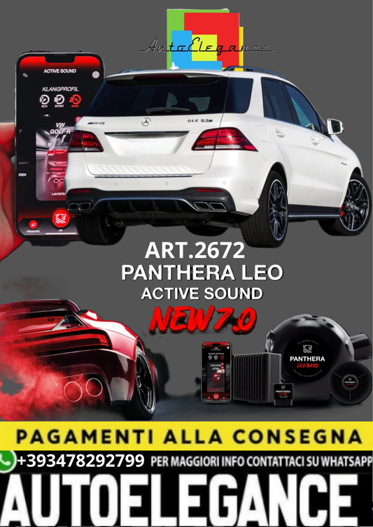 💥💣 ART.2672 PANTHERA SOUND SYSTEM ADATTO PER MERCEDES-BENZ GLE W166 /63 AMG💣💥