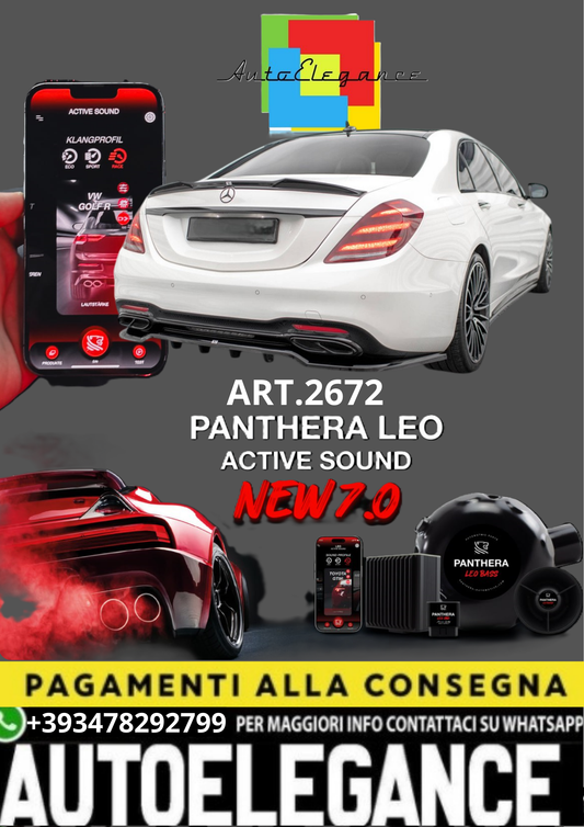 💥💣 ART.2672 PANTHERA SOUND SYSTEM ADATTO PER MERCEDES-BENZ S W222 AMG💣💥