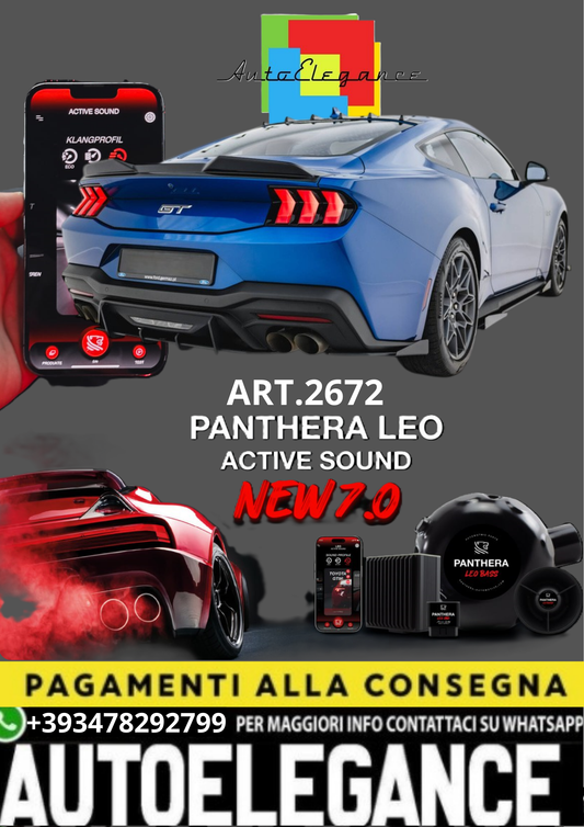 💥💣 ART.2672 PANTHERA SOUND SYSTEM ADATTO PER FORD MUSTANG GT 💣💥