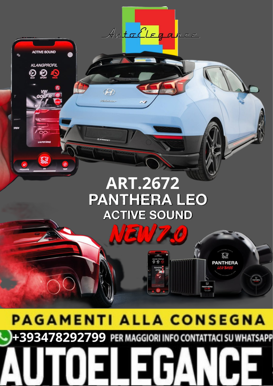 💥💣 ART.2672 PANTHERA SOUND SYSTEM ADATTO PER HYUNDAI VELOSTER 💣💥