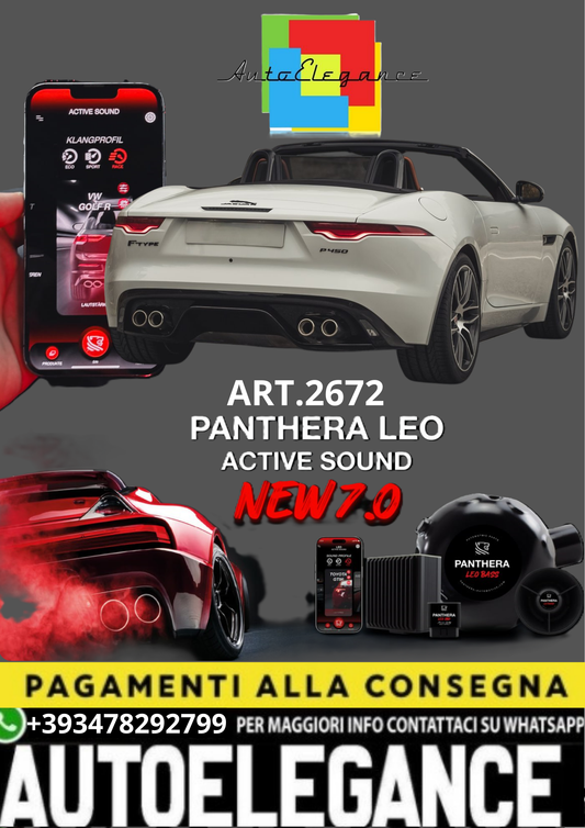 💥💣 ART.2672 PANTHERA SOUND SYSTEM ADATTO PER JAGUAR F-TYPE  💣💥
