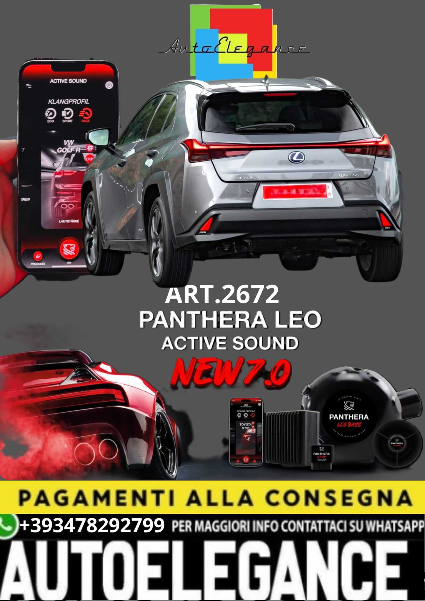💥💣 ART.2672 PANTHERA SOUND SYSTEM ADATTO PER LEXUS UX 💣💥
