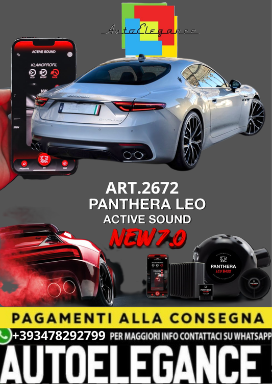💥💣 ART.2672 PANTHERA SOUND SYSTEM ADATTO PER MASERATI GRANTURISMO 💣💥