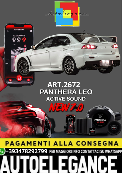 💥💣 ART.2672 PANTHERA SOUND SYSTEM ADATTO PER MITSUBISHI LANCER EVO 💣💥