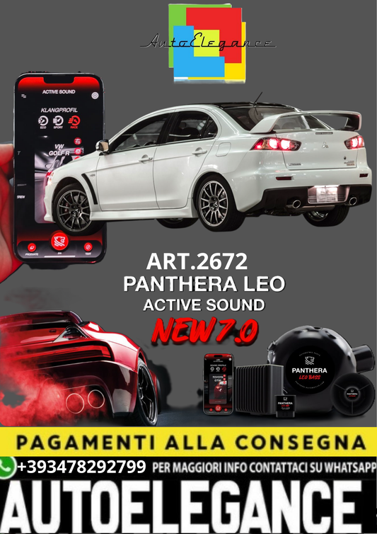 💥💣 ART.2672 PANTHERA SOUND SYSTEM ADATTO PER MITSUBISHI LANCER EVO 💣💥
