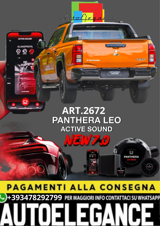 💥💣 ART.2672 PANTHERA SOUND SYSTEM ADATTO PER MITSUBISHI L200 💣💥