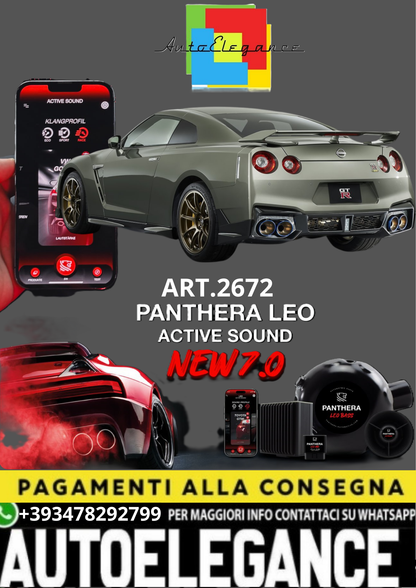 💥💣 ART.2672 PANTHERA SOUND SYSTEM ADATTO PER NISSAN GT-R 💣💥