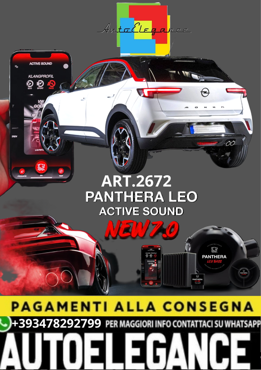 💥💣 ART.2672 PANTHERA SOUND SYSTEM ADATTO PER OPEL MOKA 💣💥