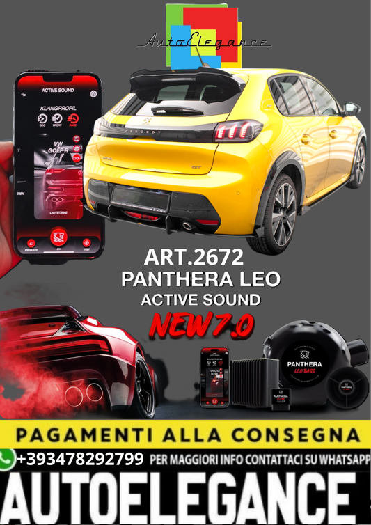 💥💣 ART.2672 PANTHERA SOUND SYSTEM ADATTO PER PEUGEOT 208 💣💥