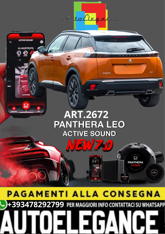 💥💣 ART.2672 PANTHERA SOUND SYSTEM ADATTO PER PEUGEOT 2008 💣💥