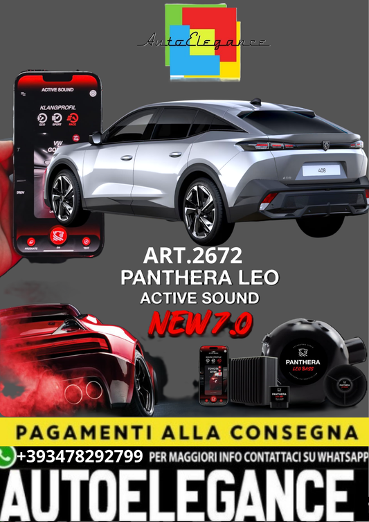 💥💣 ART.2672 PANTHERA SOUND SYSTEM ADATTO PER PEUGEOT 408 💣💥