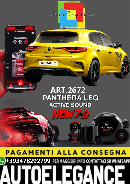 💥💣 ART.2672 PANTHERA SOUND SYSTEM ADATTO PER RENAULT MEGANE 💣💥