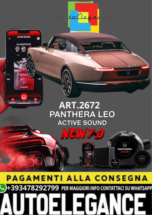 💥💣 ART.2672 PANTHERA SOUND SYSTEM ADATTO PER ROLLS ROYCE BOAT TAIL 💣💥