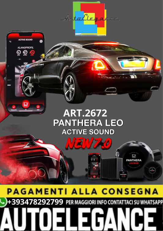 💥💣 ART.2672 PANTHERA SOUND SYSTEM ADATTO PER ROLLS ROYCE WRAITH 💣💥