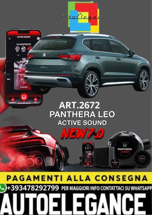💥💣 ART.2672 PANTHERA SOUND SYSTEM ADATTO PER SEAT ATECA 💣💥