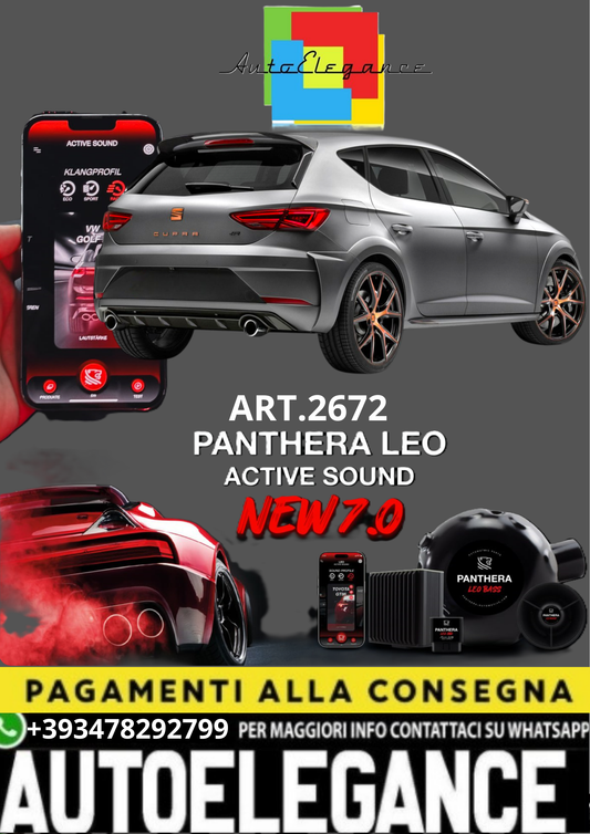 💥💣 ART.2672 PANTHERA SOUND SYSTEM ADATTO PER SEAT LEON CUPRA R💣💥