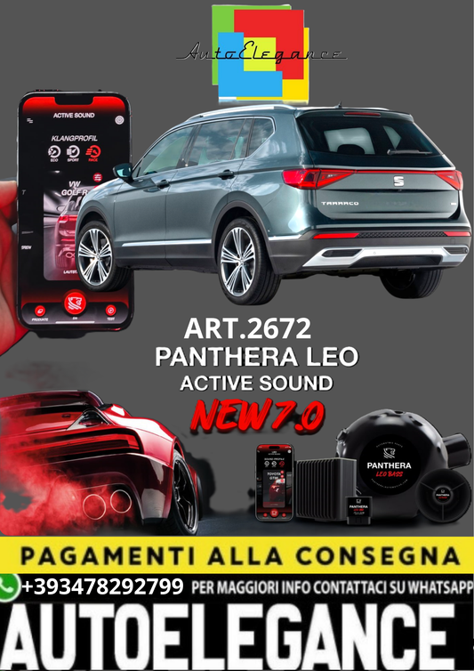 💥💣 ART.2672 PANTHERA SOUND SYSTEM ADATTO PER SEAT TARRACO 💣💥