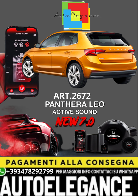 💥💣 ART.2672 PANTHERA SOUND SYSTEM ADATTO PER SKODA FABIA 💣💥