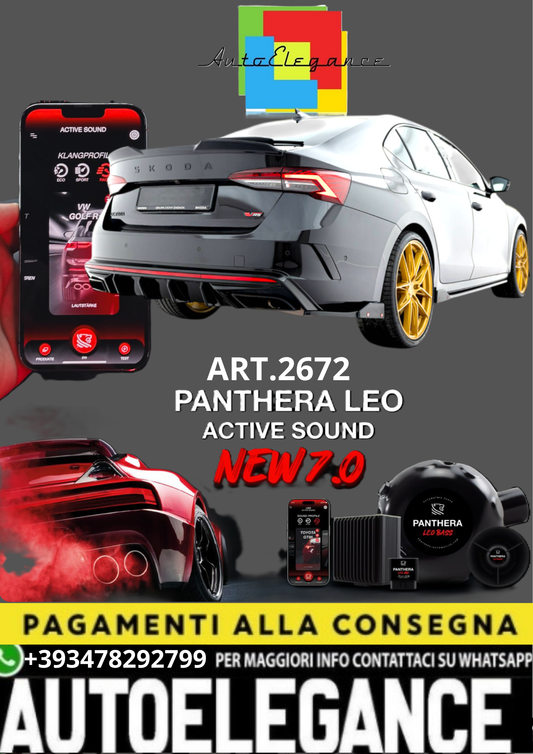 💥💣 ART.2672 PANTHERA SOUND SYSTEM ADATTO PER SKODA OCTAVIA 💣💥